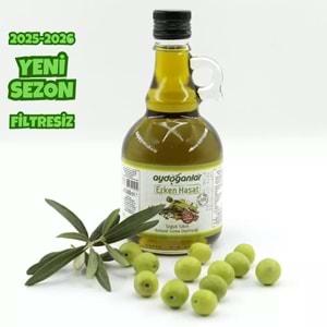 E.Hasat S.Sıkım Zeytinyağı Filtre Edilmemiş Gallone Cam 500 Ml
