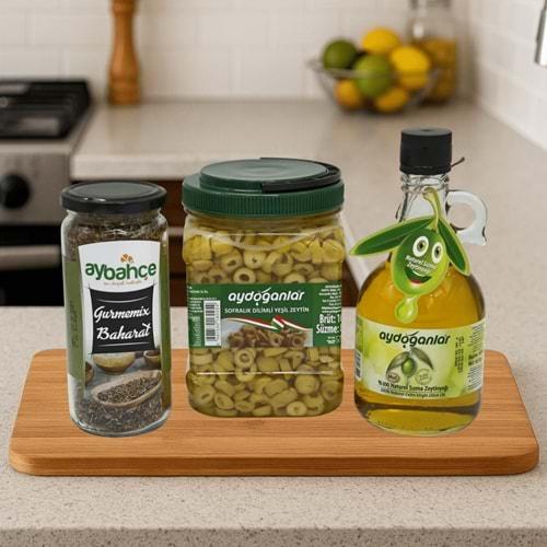 Nefis Zeytin Salatası İçin Muhteşem 3'lü