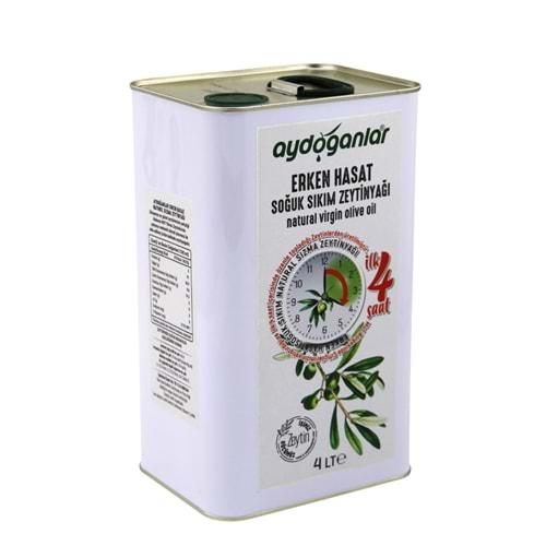 İlk Dört Saat Erken Hasat Soğuk Sıkım Zeytinyağı 4 Lt
