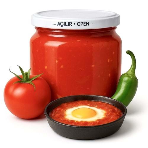 Menemenlik Hazır Sos 390 Gr. (Acı)